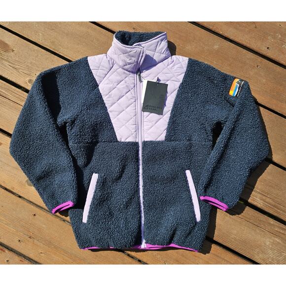 Boulder Gear Youth Girls Autumn Fleece Jacket Medium Blue Purple Zip MSRP $75 - Picture 1 of 7